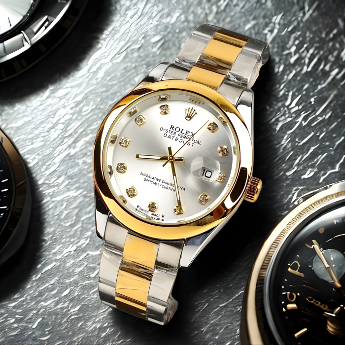 Rolex Prestige Two-Tone Golden Diamond Dial